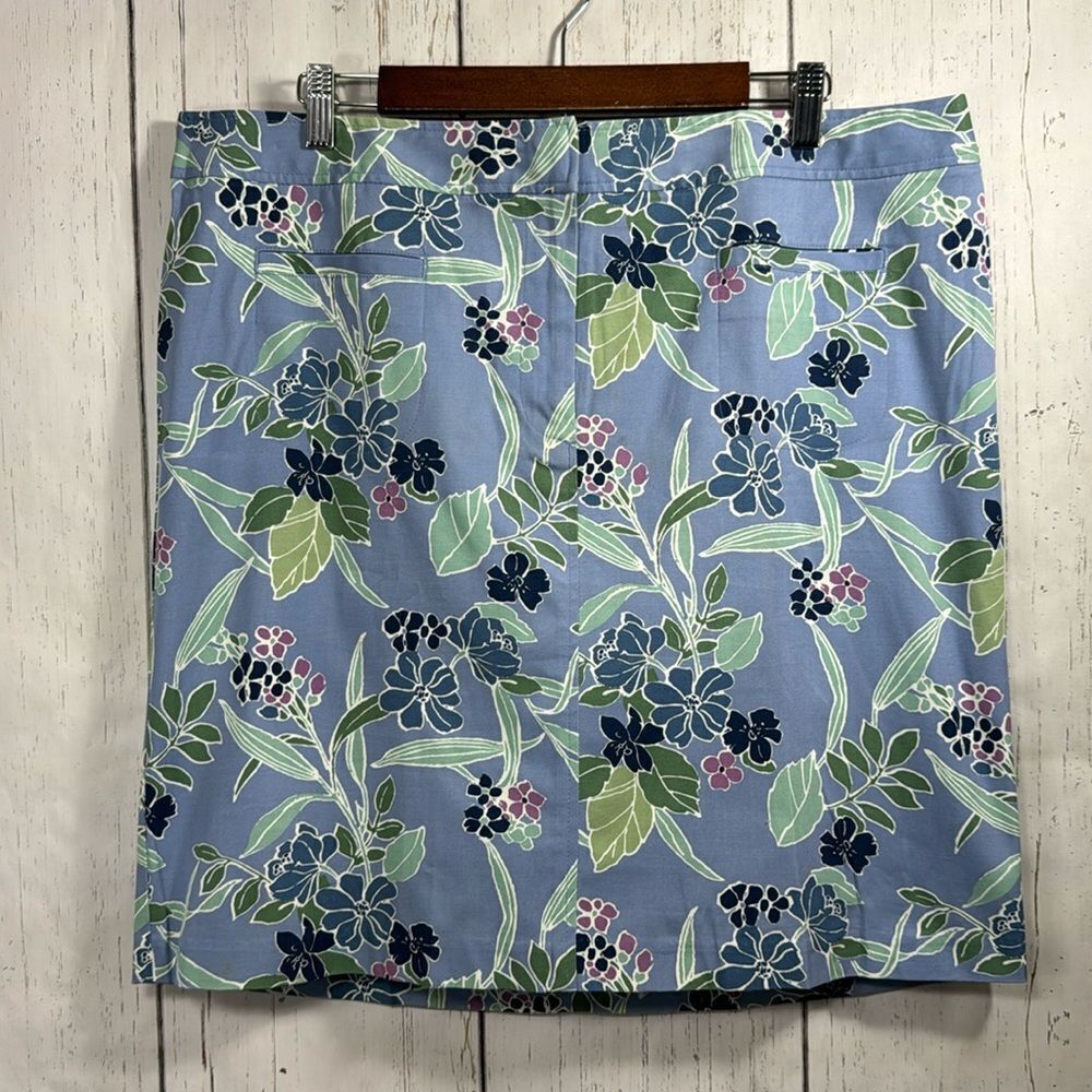 Lane Bryant Floral Mini Skirt Size 16 Cottagecore Preppy Stretch Feminine